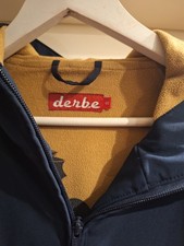 Gr.40 Derbe SOFTSHELL Mantel Dunkelblau