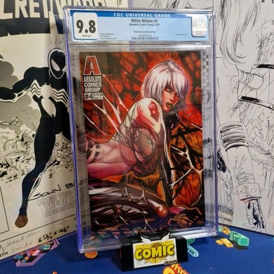 White Widow #4 wrap around Lenticular edition CGC 9.8 Rare!! 2020     