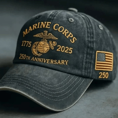 United States 250th Anniversary Baseball Cap Hat USA Patriotic Marine Corps