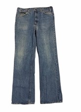 Vintage Levis 517 0217 Orange Tab Blue Jeans Mens 36x33 Fades Bootcut USA 80s