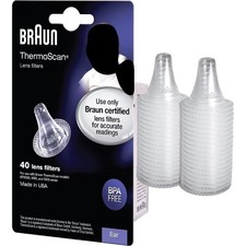 Braun ZV-016 Replacement Thermoscan Lens Filters - 40 Pieces