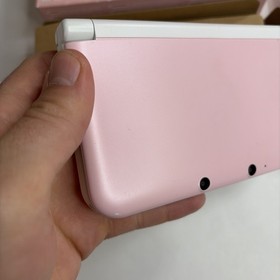 Nintendo 3DS XL Pink White Handheld Complete In Box CIB US Model Charger Manuals