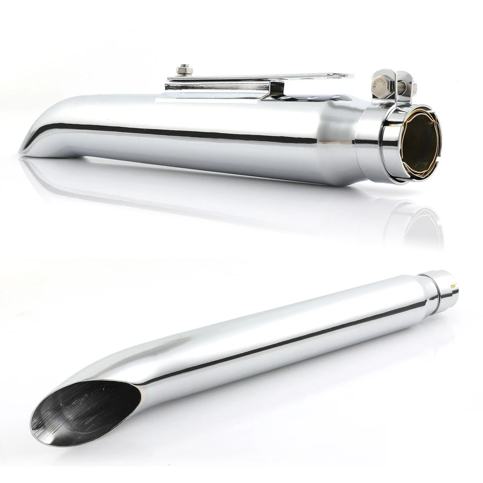 1x 20" Motorcycle Turnout Silencer Exhaust For Suzuki Intruder 600 700 750 800 - Image 3 of 4