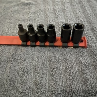 Matco Tools USA SBXR6T E6-E16 Inverted Torx Impact Socket Set Used Set 