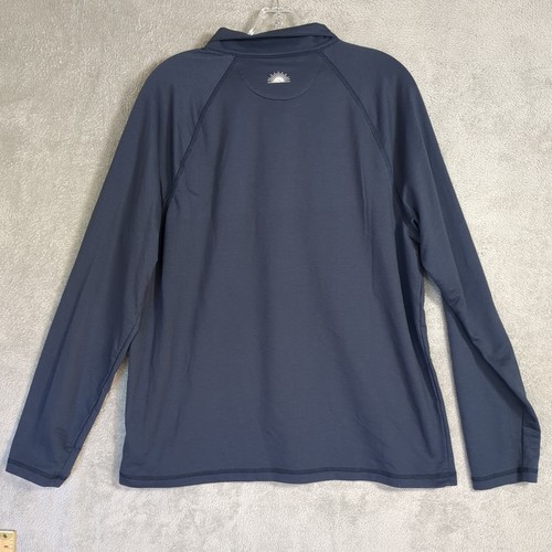 Faherty Golf MOVEMENT QUARTER ZIP - BLUE NIGHTS BLUE NIGHTS Repreve Size Large - Picture 12 of 14