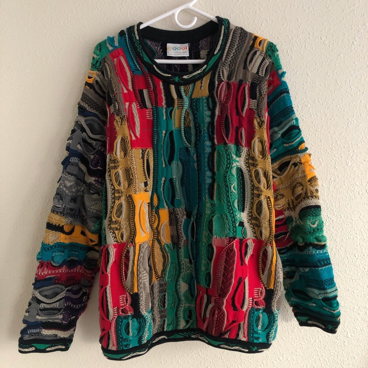 SZ L RARE VINTAGE COOGI AUSTRALIA SWEATER Original 1980's