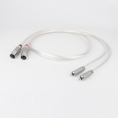 Pair OFC Copper with Silver Plated Wire HIFI Audio RCA to XLR Interconnect Cable