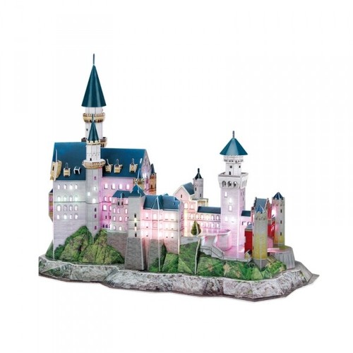 3D Puzzle NEUSCHWANSTEIN CASTLE GERMANY (With LED Lights) CubicFun - Picture 5 of 5