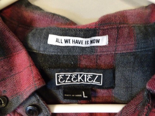 Ezekiel Shirt Mens Large Red Plaid Button Down Shirt Grunge Punk Outdoor - Picture 4 of 13