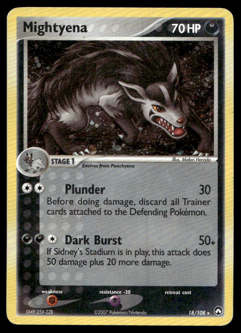 Pokemon TCG EX Power Keepers #018/108 Mightyena - 18/108