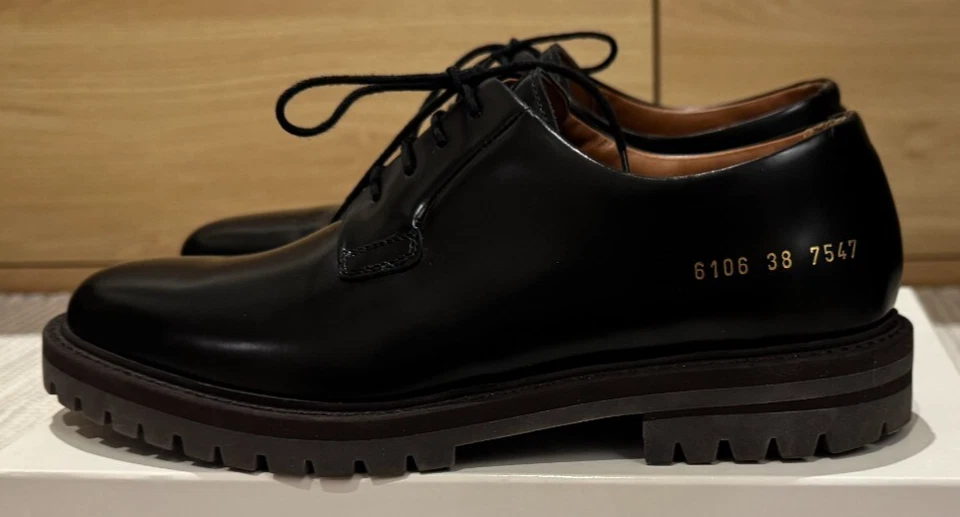 Derby con cordones Common Projects para mujer talla 38 IT - cuero negro Foto 3 de 4