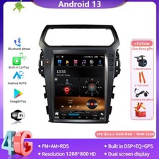Radio estéreo de coche de 12,1" para Ford Explorer Interceptor 2011-2019 navegación GPS