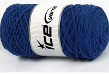ICE YARNS- MACRAME COTTON, 1 Ball. BLUE 60176. I Combine Shipping, See Detai