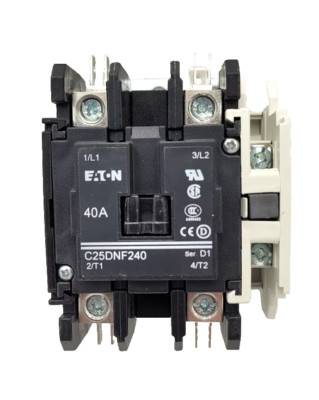 NEW Eaton  Definite Purpose Contactor C25DNF240BA - 40 Amp 2 Pole 240V