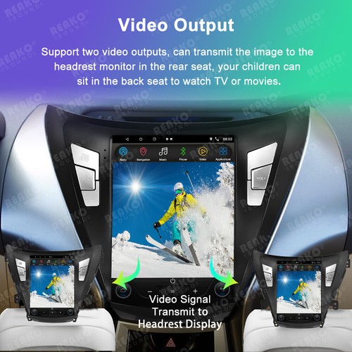 9.7'' Car Radio Player For Hyundai Elantra 2011-2013 Wireless Carplay GPS WiFi - Picture 3 of 11