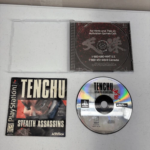 Tenchu: Stealth Assassins (Sony PlayStation 1, 1998) PS1 Complete & Tested CIB
