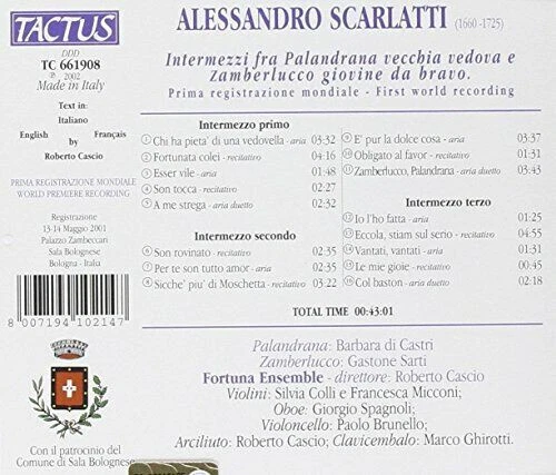 Alessandro Scarlatti Intermezzi fra Palandrana e zamberlucco - Picture 2 of 2