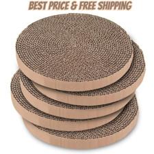 Cat Scratcher Pads Refill Round Scratching Board Best Pet Supplies Pack Of 5