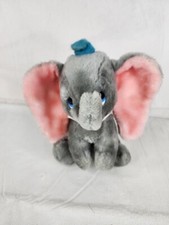 Vintage Walt Disney World Disneyland Dumbo Plush Stuffed Animal 7''