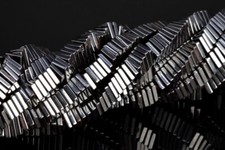 4x1MM Black Hematite Square Slice Beads Grade AAA Natural Gemstone Loose Beads