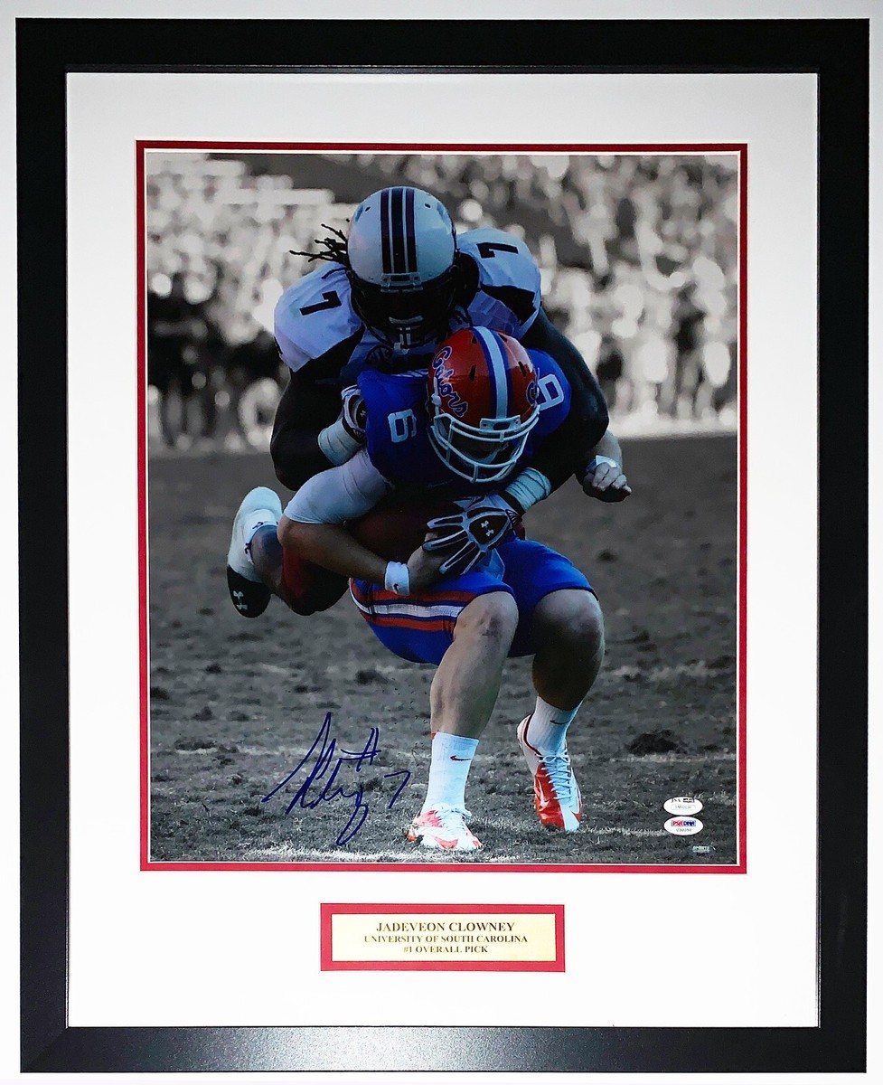 Jadeveon Clowney Autographed South Carolina 16x20 Photo JSA COA