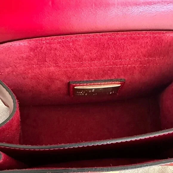 Borsa a tracolla in pelle 100% autentica rossa Mario Valentino Bella Soave