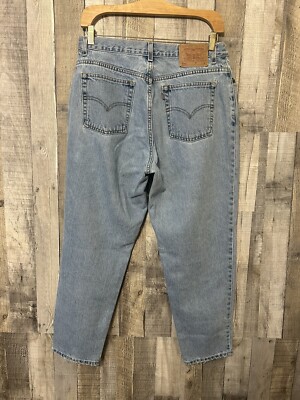 Vintage Levis 550 Jeans Womens Relaxed Fit Tapered Leg Blue Denim Size 16  Mis S