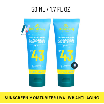 AMATERASUN Transparent Sunscreen Moisturizer SPF43 PA+++ Skin Barrier UVA UVB 2X