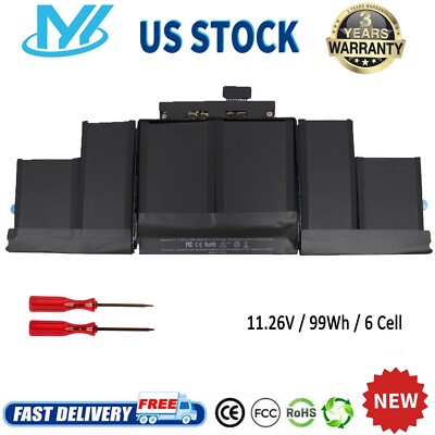  A1417 Apple Battery for Apple Macbook Pro 15 Retina A1398 Mid 2012 Early 2013