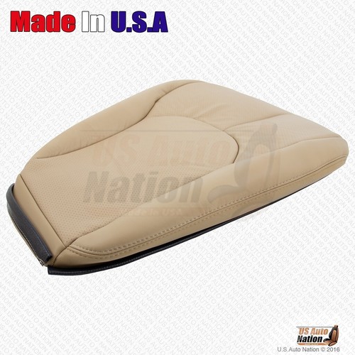 Front Bottom PERF Leather Cover Tan For 1996 1997 1998 1999 Mercedes SL500 SL600 - Picture 5 of 6