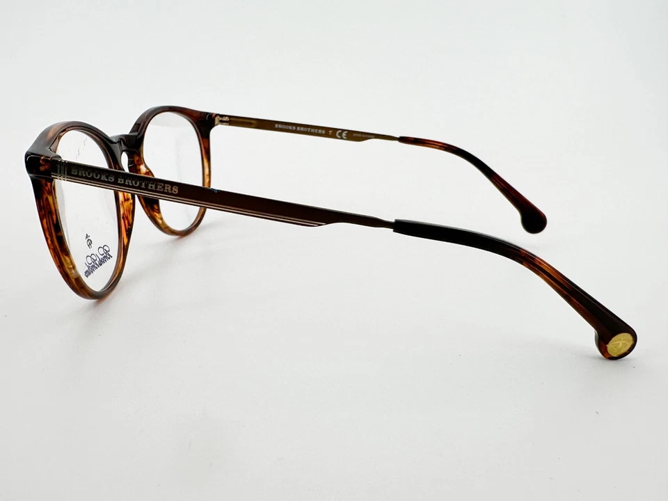 Armações de óculos NOS Brooks Brothers BB2041 6141 marrom 52[]19-140 ouro J481 - Imagem 3 de 4