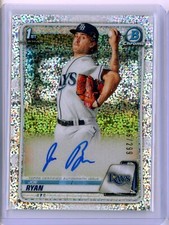 2020 Bowman Chrome JOE RYAN AUTO Autograph Speckle Refractor RC Rookie 1st /299