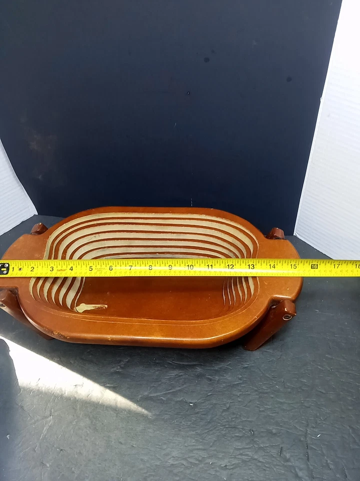 ❤️ Cubo de fruta de madera plegable vintage con patas plegables raro Foto 3 de 4