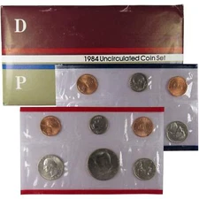 1984 Uncirculated Coin Set U.S Mint Original Government Packaging OGP