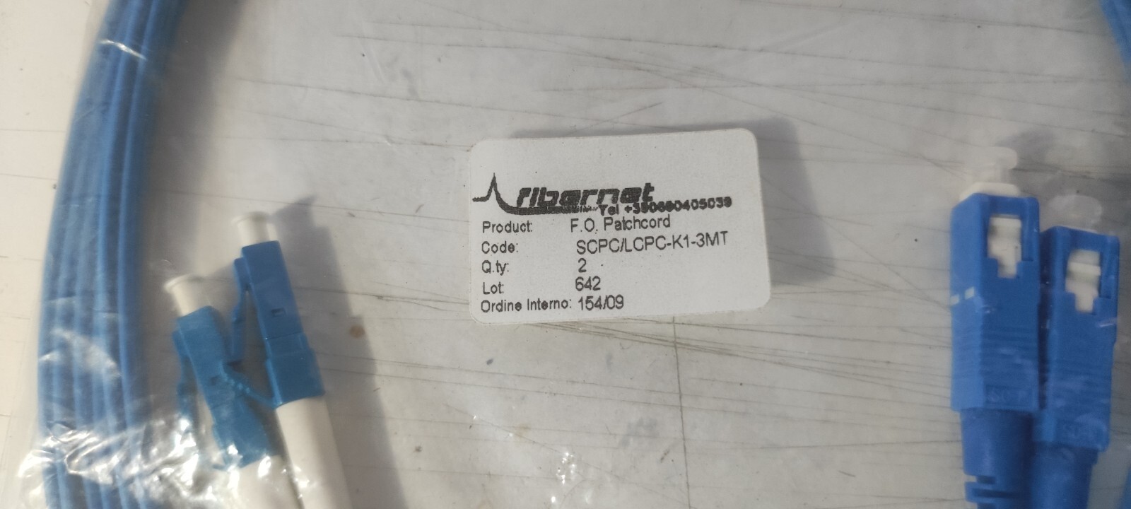 Cavo fibra ottica SC/LC  Monomodale 3m