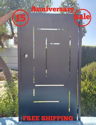 Privacy gate for side courtyard | Steel gate | Pedestrian iron gate