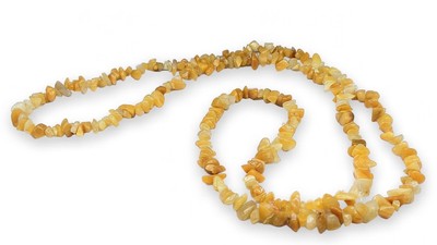 Halskette Chips echte Natursteine ca. 84 cm