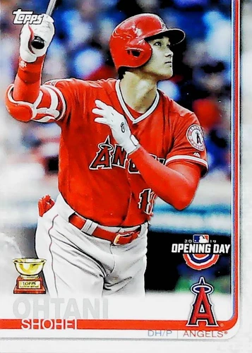 2019 TOPPS OPENING DAY #100 SHOHEI OHTANI ROOKIE GOLD CUP CARD         FREE SHIP
