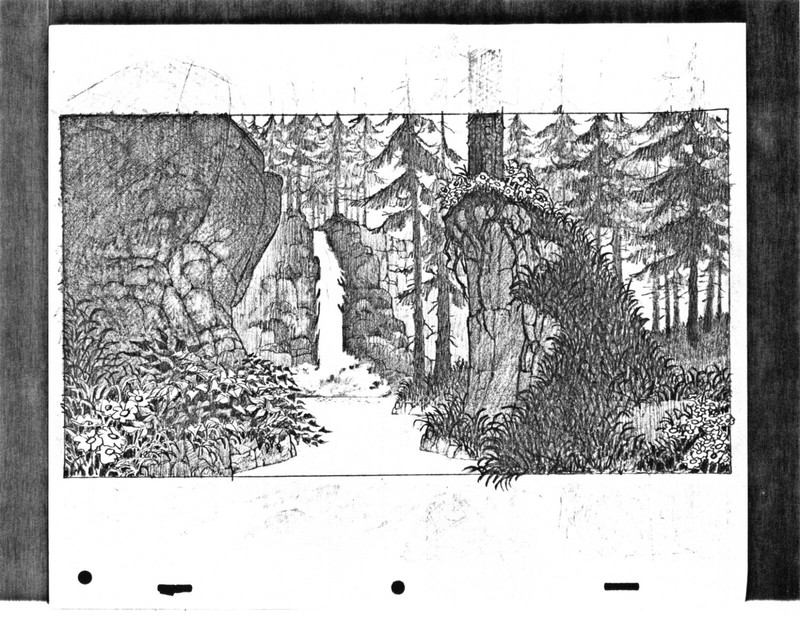 HEIDI'S SONG 1982 Layout Copy Animator owned R. A. Smith Estate Hanna Barbera 11