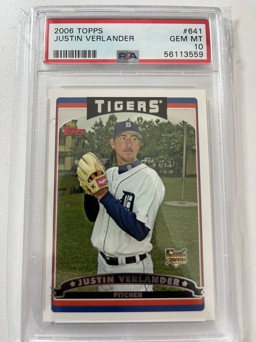 06/E-TOPPS 鑑定済 直筆サイン プリンス.フイルダー Rookie 2006 Topps JUSTIN VERLANDER RC Rookie PSA 10 Gem Mint! #641 | eBay