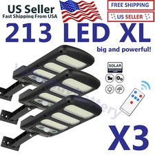 3PCS Outdoor Solar Wall Light LED Motion Sensor Bright Flood Street Lamp 3 Mode