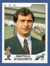 FIGURINA CALCIATORI PANINI EURO 92 - RECUPERO - N.168 BYSHOVETS -  S.N.G.