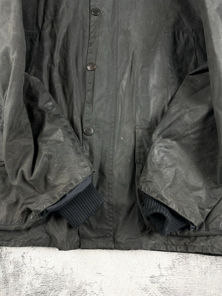 Men Vintage Barbour A101 Bedale C40/102CM Olive 90S Waxed