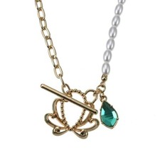 Disney Store Japan The Little Mermaid Necklace Pearl Beads Chain Length 23.6 "