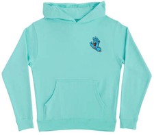 SANTA CRUZ Boy's Pullover Hoodie SCREAMING HAND - Mint - XLarge - NWT