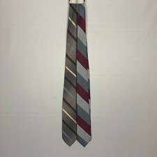 2 Vintage DON LOPER Men's Silk Neck Tie Stripes 3" Wide
