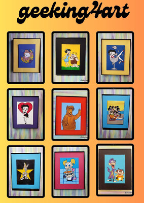 Memories of Saturday Morning Cartoons Acrylic Canvas Fan Art Paintings
