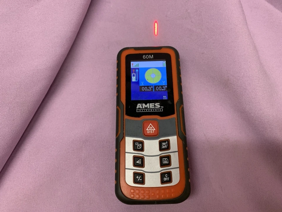 AMES Instruments 60M Laser Distance Meter! Works Great! Ships Free Right Away! - Image 2 of 4