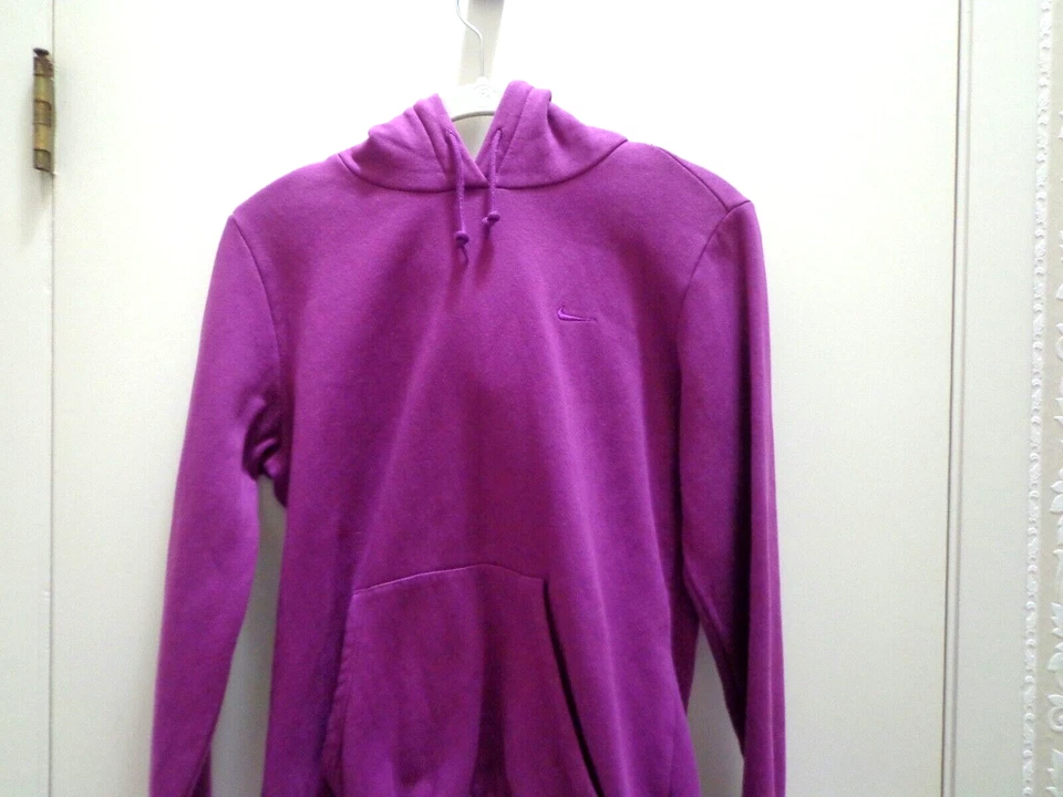 Sudadera con Capucha Nike Para Mujer Mediana Púrpura Pullover Chaqueta Sudadera Logo Foto 4 de 4