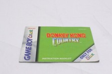 Nintendo Gameboy Color - Donkey Kong Country  - Instructions Manual Only